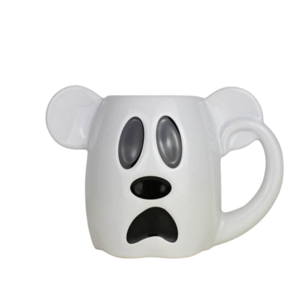 Disney Parks 2018 Halloween Mickey Mouse Ghost Boo To You Coffee Mug Rare HTF